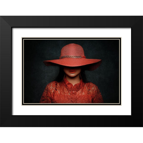 Ketutupan Black Modern Wood Framed Art Print with Double Matting by Abdillah, Djayent