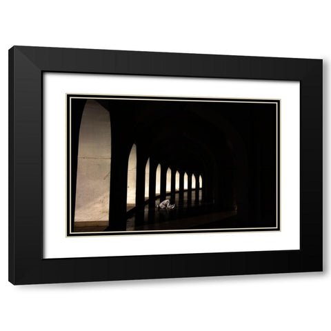 Pray For Allah Black Modern Wood Framed Art Print with Double Matting by Alam Khan, Rakibul
