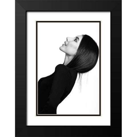 Untitled Black Modern Wood Framed Art Print with Double Matting by Tejada, Cesar