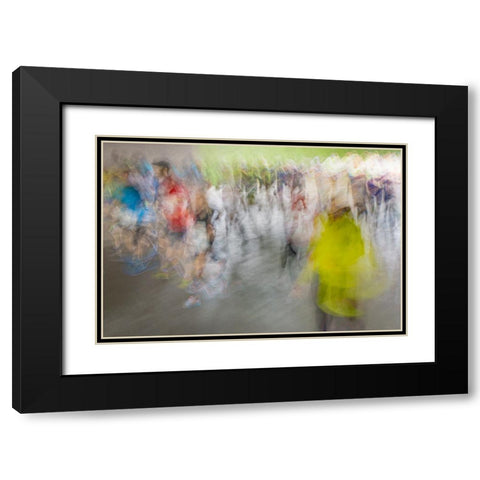 Marathon Black Modern Wood Framed Art Print with Double Matting by Ruckert, Stephan
