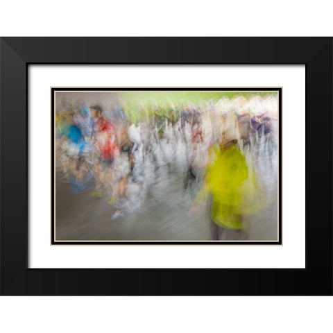 Marathon Black Modern Wood Framed Art Print with Double Matting by Ruckert, Stephan