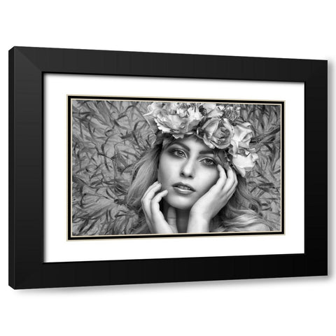 Summer Dream Black Modern Wood Framed Art Print with Double Matting by Watkins, Carmen