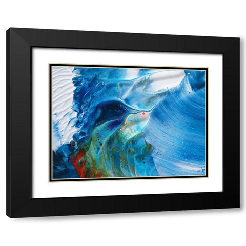 Flying Into The Waves Black Modern Wood Framed Art Print with Double Matting by Westum, Heidi