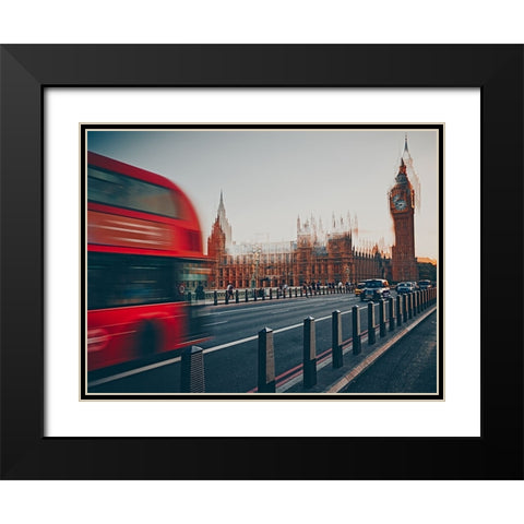 Chaos And Disorder Black Modern Wood Framed Art Print with Double Matting by Williams, Stuart