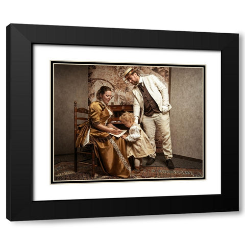 Education In Former Days. Black Modern Wood Framed Art Print with Double Matting by Mighorst, Ineke