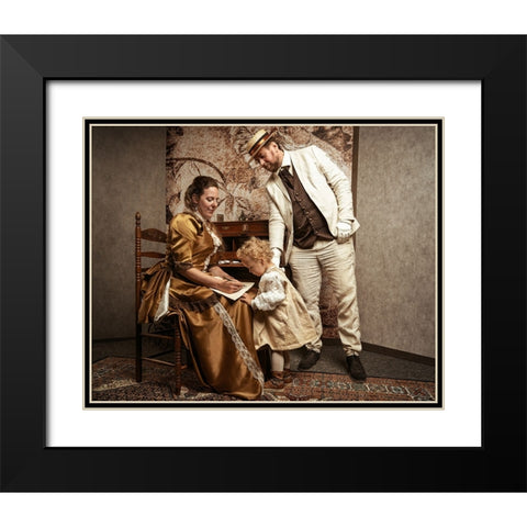 Education In Former Days. Black Modern Wood Framed Art Print with Double Matting by Mighorst, Ineke