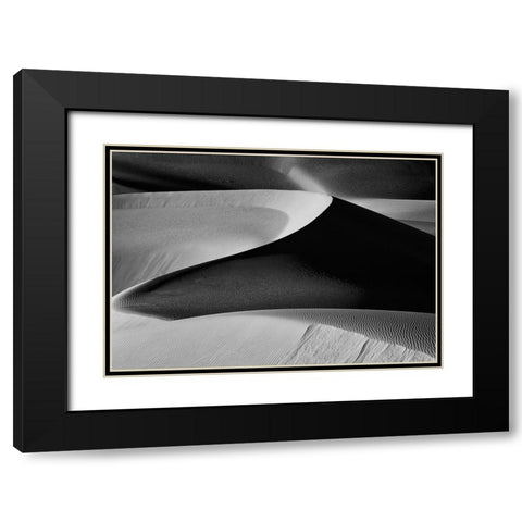 The Art Of Sand And Wind (6) Black Modern Wood Framed Art Print with Double Matting by Qiu, Jenny