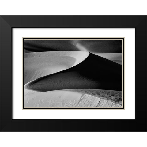The Art Of Sand And Wind (6) Black Modern Wood Framed Art Print with Double Matting by Qiu, Jenny