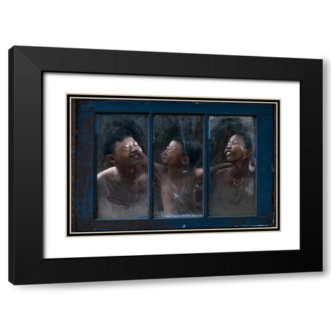 Untitled Black Modern Wood Framed Art Print with Double Matting by Suhardjo, Lisdiyanto