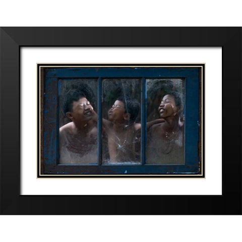 Untitled Black Modern Wood Framed Art Print with Double Matting by Suhardjo, Lisdiyanto