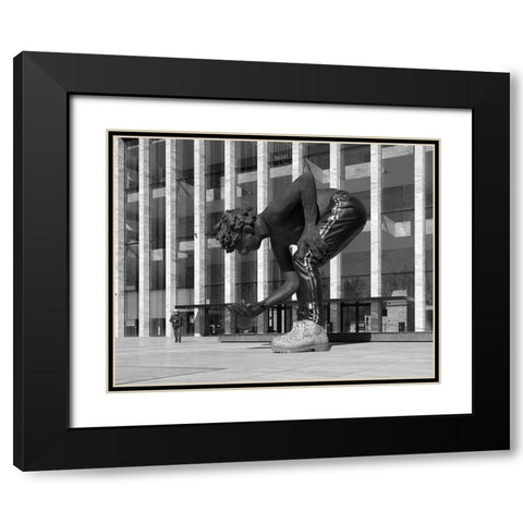De Reus-En De Menselijke Maat Black Modern Wood Framed Art Print with Double Matting by Agterhof, Piet
