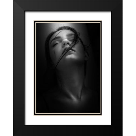Ritratto Di Elisabetta Black Modern Wood Framed Art Print with Double Matting by Fidanza, Toni