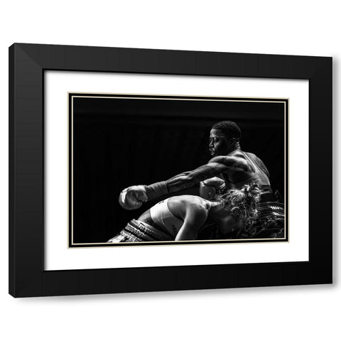 Attack A Avoid Black Modern Wood Framed Art Print with Double Matting by Fu, Molly