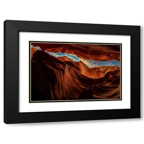 Arizona Sky Black Modern Wood Framed Art Print with Double Matting by Steverson, Michael