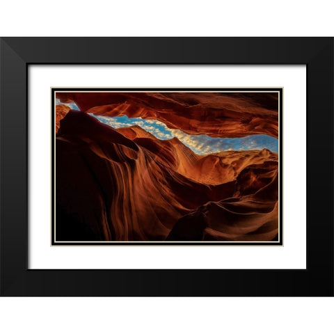 Arizona Sky Black Modern Wood Framed Art Print with Double Matting by Steverson, Michael