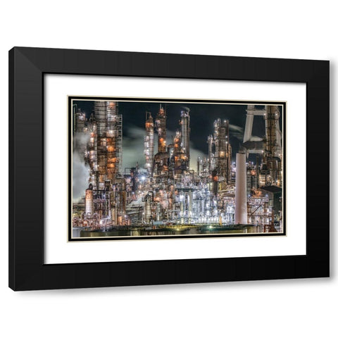 Untitled Black Modern Wood Framed Art Print with Double Matting by Tetsurou, Kobayashi