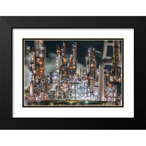 Untitled Black Modern Wood Framed Art Print with Double Matting by Tetsurou, Kobayashi