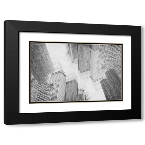 densification of the City Black Modern Wood Framed Art Print with Double Matting by Schleicher-Schwarz, Roswitha