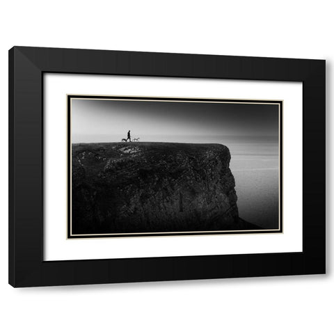 Over The Moor .. Black Modern Wood Framed Art Print with Double Matting by Vanzan, Erminio