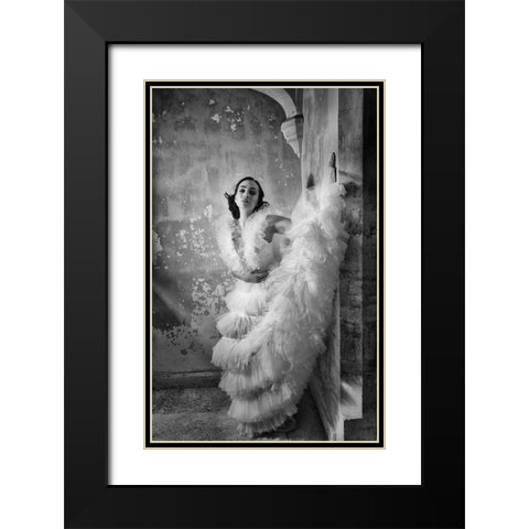 The Hollywood Starlet Black Modern Wood Framed Art Print with Double Matting by Dixon, Colin