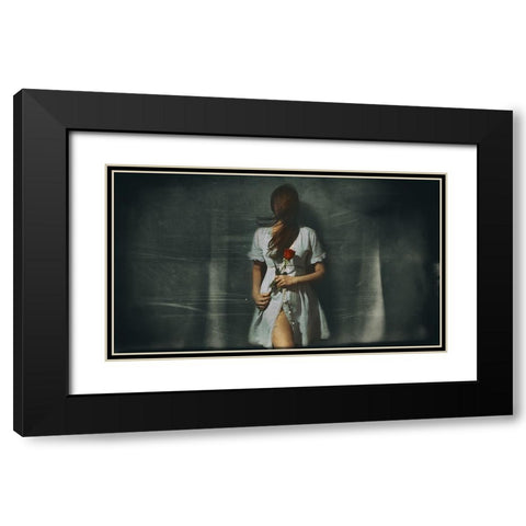 Late Spring Black Modern Wood Framed Art Print with Double Matting by Sherin.Abdou