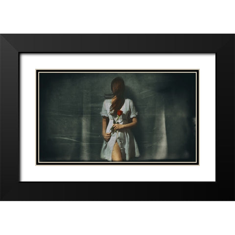 Late Spring Black Modern Wood Framed Art Print with Double Matting by Sherin.Abdou