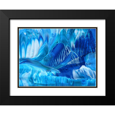 Ice age Black Modern Wood Framed Art Print with Double Matting by Westum, Heidi