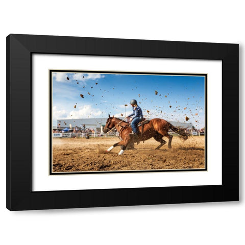 Chocolate Chips Black Modern Wood Framed Art Print with Double Matting by Zhou, Steven