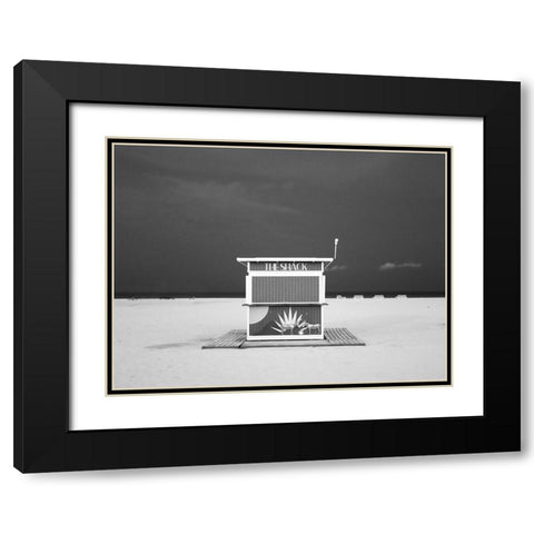 A different Miami Beach at Night 2 Black Modern Wood Framed Art Print with Double Matting by Peralta, Adrian