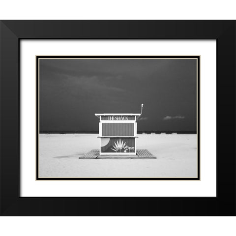 A different Miami Beach at Night 2 Black Modern Wood Framed Art Print with Double Matting by Peralta, Adrian