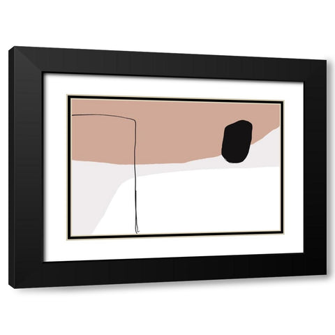 You a happiness Black Modern Wood Framed Art Print with Double Matting by uplusmestudio