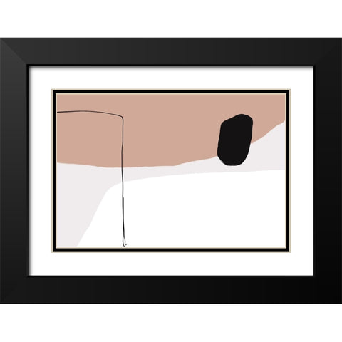 You a happiness Black Modern Wood Framed Art Print with Double Matting by uplusmestudio