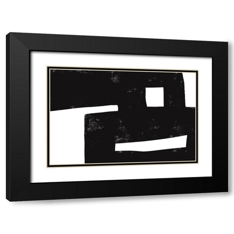 I was never there Black Modern Wood Framed Art Print with Double Matting by uplusmestudio
