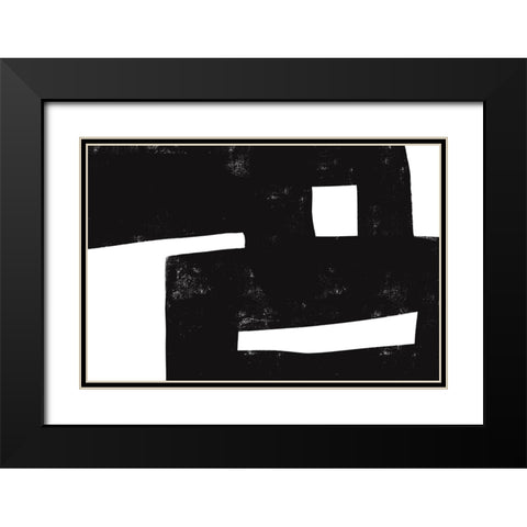 I was never there Black Modern Wood Framed Art Print with Double Matting by uplusmestudio