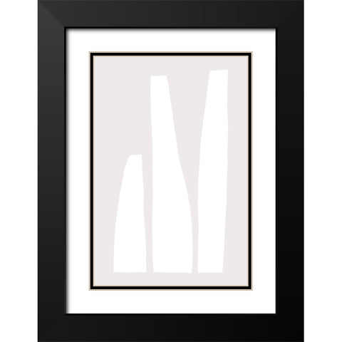 Same but different Black Modern Wood Framed Art Print with Double Matting by uplusmestudio