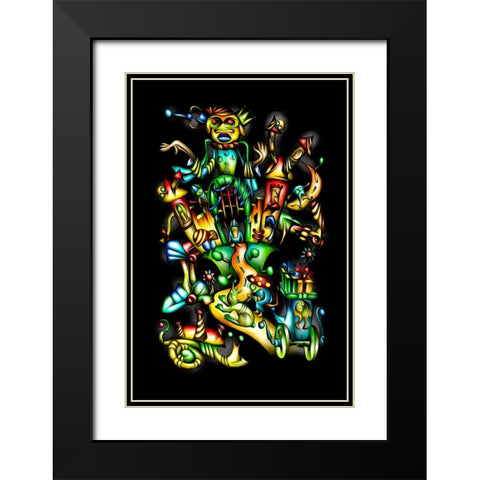 Mushroom cabbie 2 - ugly princess Black Modern Wood Framed Art Print with Double Matting by Kulik, Rafal