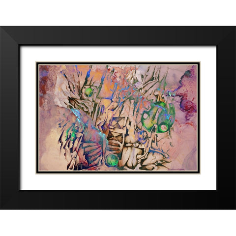 The night composition Black Modern Wood Framed Art Print with Double Matting by Kulik, Rafal