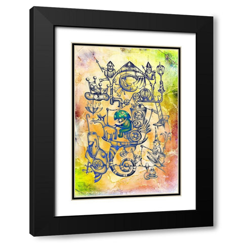 A gray mushroom cabbie No. 3 Black Modern Wood Framed Art Print with Double Matting by Kulik, Rafal