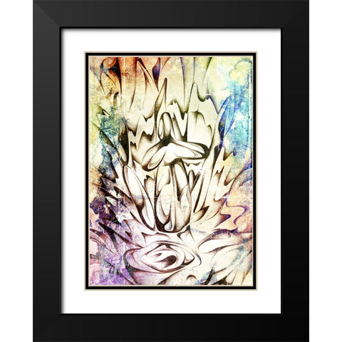 The blow flower art Black Modern Wood Framed Art Print with Double Matting by Kulik, Rafal