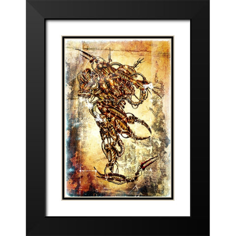 Tekton 28 cyborg Black Modern Wood Framed Art Print with Double Matting by Kulik, Rafal