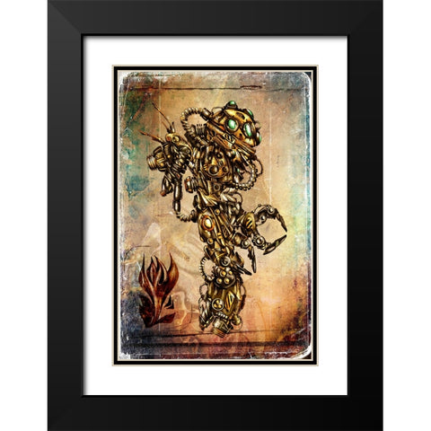 Safety uniform Black Modern Wood Framed Art Print with Double Matting by Kulik, Rafal