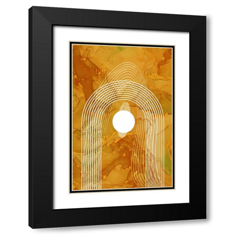 Boho art 2 Black Modern Wood Framed Art Print with Double Matting by Kulik, Rafal
