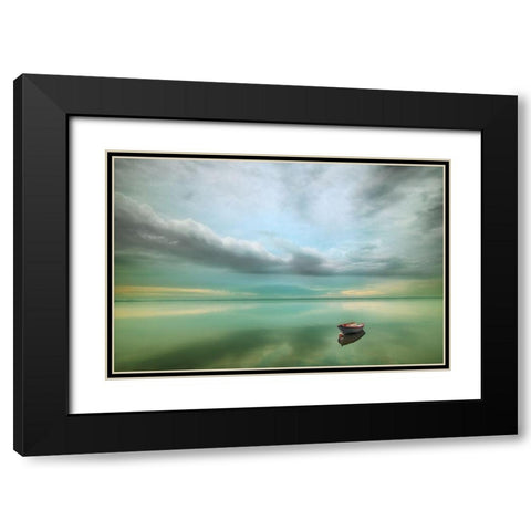 Boat... Black Modern Wood Framed Art Print with Double Matting by Browko, Krzysztof