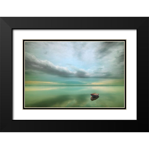 Boat... Black Modern Wood Framed Art Print with Double Matting by Browko, Krzysztof