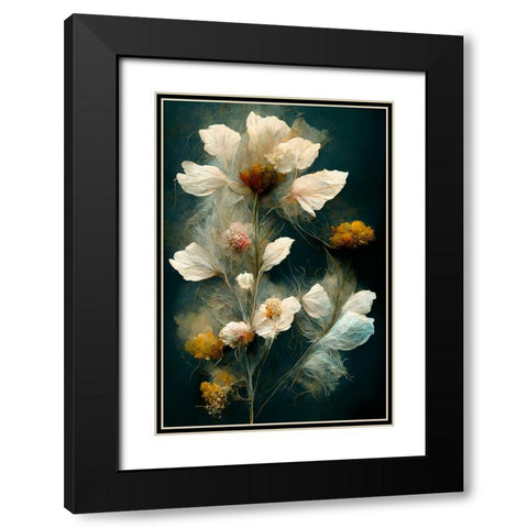 As Time Goes By Black Modern Wood Framed Art Print with Double Matting by Treechild