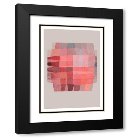 Knotted Black Modern Wood Framed Art Print with Double Matting by Treechild