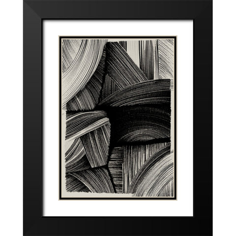 Straw No 1 Black Modern Wood Framed Art Print with Double Matting by Treechild