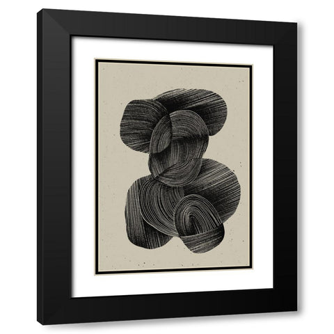 Straw No 2 Black Modern Wood Framed Art Print with Double Matting by Treechild