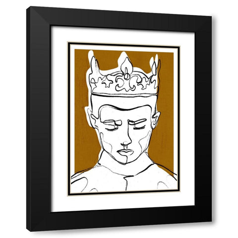 The Decision Black Modern Wood Framed Art Print with Double Matting by Treechild