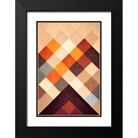 The Pyramid Black Modern Wood Framed Art Print with Double Matting by Treechild